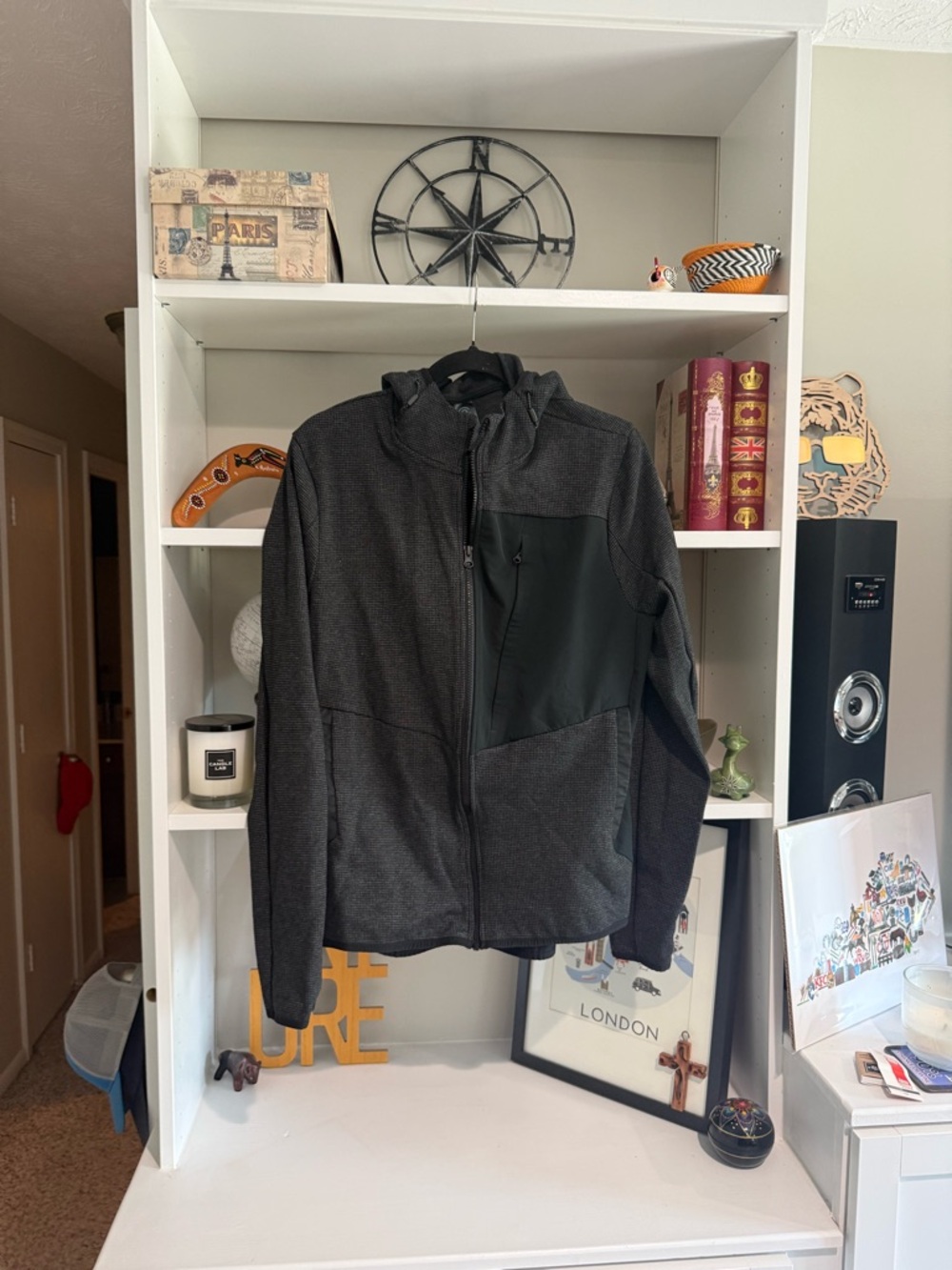 Champion Men's Charcoal Gray & Black Lightweight Jacket